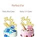 Baby is Brewing Cake Topper, Baby Shower Baby Sprinkle Cake Decorations, Gender Reveal Diaper Party Supplies, Beer & Baby Bottle Design for Boys or Girls, Double Sided Gold Glitter