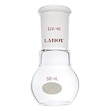 Laboy Glass 50mL Single Neck Flat Bottom Boiling