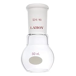 Laboy Glass 50mL Single Neck Flat Bottom Boiling