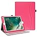 Fintie Case for iPad 6th / 5th Generation (2018 2017 Model, 9.7 Inch), iPad Air 2 / Air 1 (9.7 Inch) - [Corner Protection] Multi-Angle Viewing Stand Cover with Pocket, Hot Pink