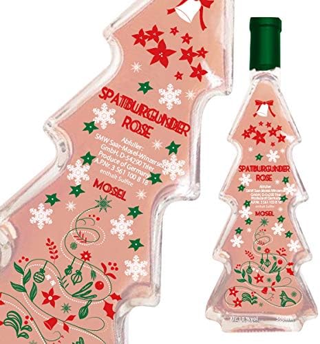 Amazon Co Jp クリスマス ツリー型 ボトル モーゼル シュペートブルグンダー ロゼワイン 食品 飲料 お酒