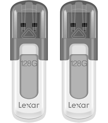 Amazon.com: Lexar 128GB 2-Pack JumpDrive V100 USB 3.2 Gen 1 Flash