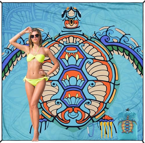 HIHOHO Beach Blanket Waterproof Quick Drying Mat