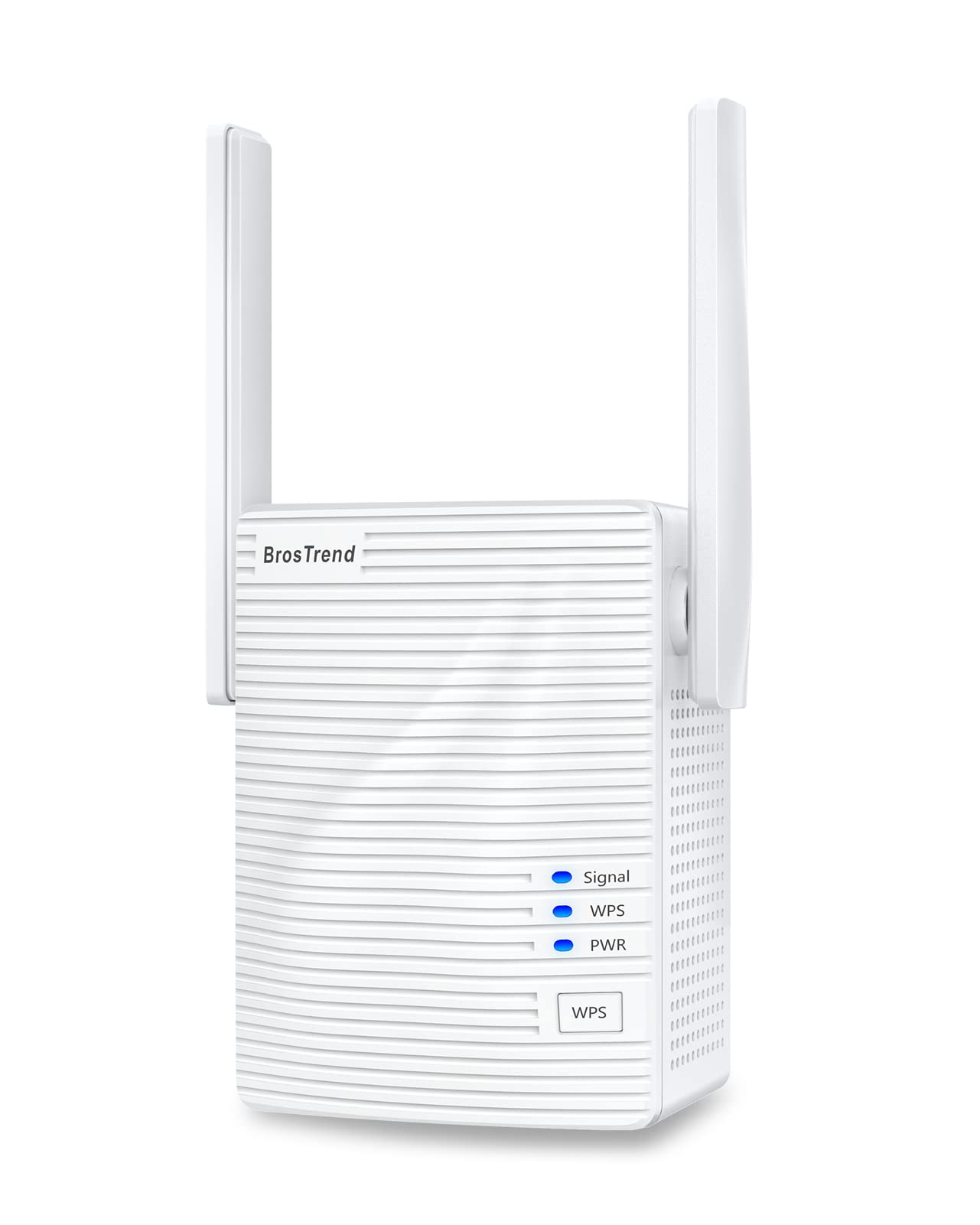Photo 1 of BrosTrend WiFi Extender AC1200 WiFi Booster and Signal Amplifier, 1200Mbps Dual Band WiFi Extender Signal Booster for Home Coverage Up to 1600 sq.ft. Internet Booster, WPS Easy Setup, Wall Plug Design