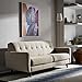 Amazon Brand – Rivet Harper Marble and Brass Uplight Floor Lamp, Bulb Included, 71
