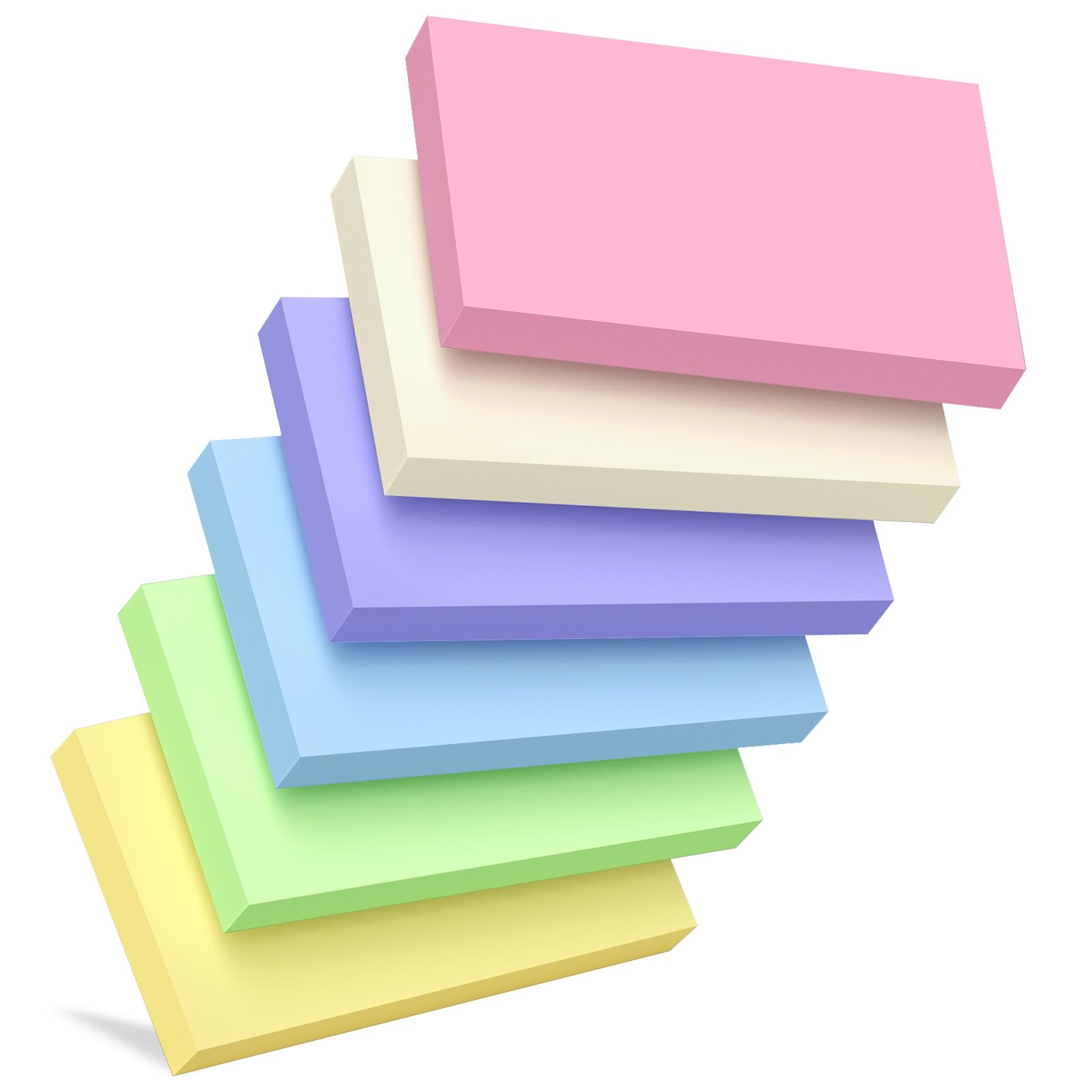 Colored Index Cards 3x5, 300 Pcs Blank Index Cards 3x5, Double-Sided ...
