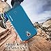 BLU R1 HD Case, OMOTON High Impact Resistant Fully Protective Dual Layer Case with [Soft TPU Interior] [Durable PC Exterior] [Fashion Design], Sea Blue