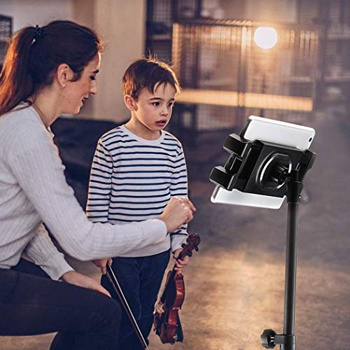 medla Phone Stand Tablet Holder: Floor Mobile Tripod for iPad Adjustable Lazy Arm Mount Overhead Cellphone Tripod for 4.7-12.9 Inch iPhone 13 Pro Samsung Tab iPad Mini Galaxy