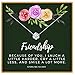 KEDRIAN Friendship Necklace, 925 Sterling Silver, Best Friend Necklaces, Friendship Gifts for Women, Bestfriend Birthday Gift, Gifts for Friends, Friend Gifts for Women, Womens Friendship Necklace