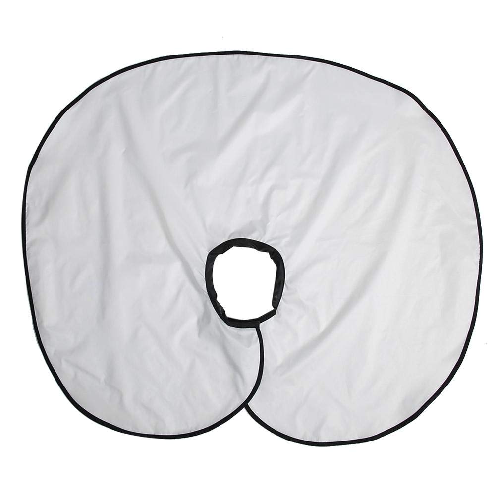 Pongnas Professional Haircut Shawl Cape for Hair Dyeing and Makeup Water Proof Salon Tool in Black and White