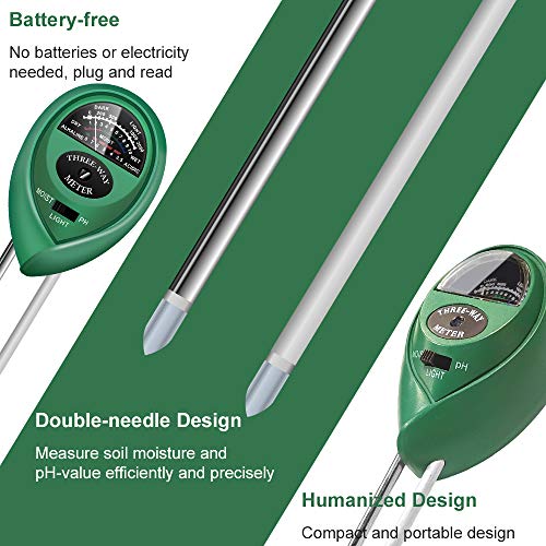 Kit de prueba de suelo yoyomax, probador de suelo 3 en 1, medido