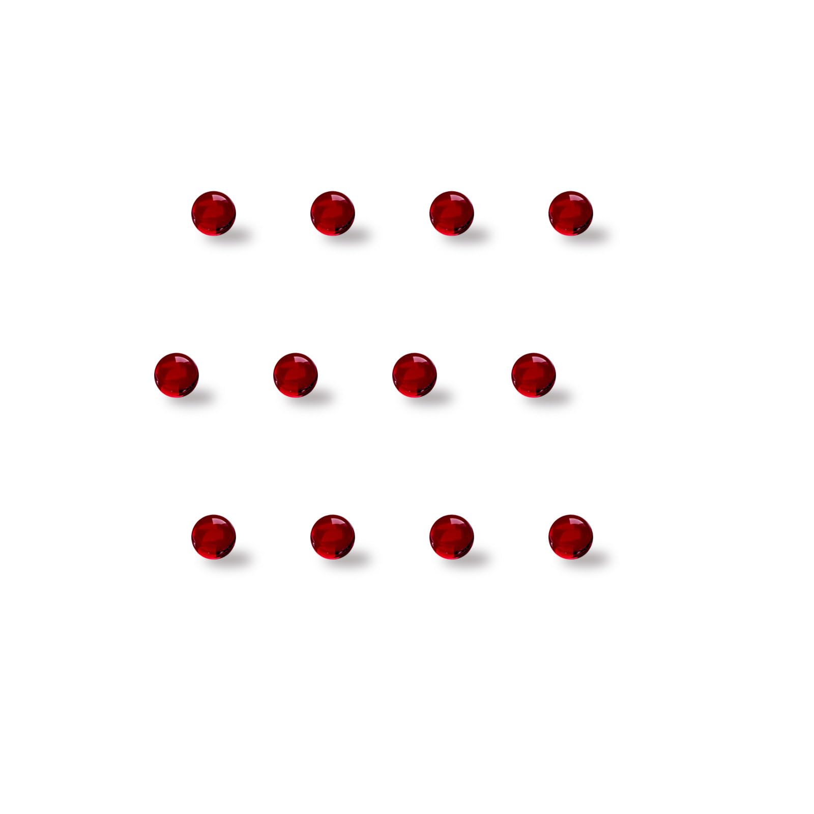 Photo 1 of Dipwand Ruby Pearl, 3mm Ruby Beads Balls - 12 Pack - 3mm OD Ruby Pearls for Heat Retention in Lab Experiment, Bracelets, Necklaces, and Crafts