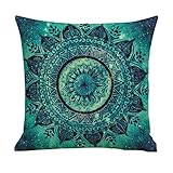 Winhurn Colorful Bohemia Style Linen Cushion Cover Pillow Case for Sofa Home Decor (Style B)
