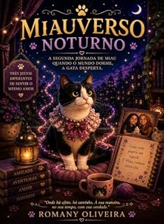 Livro Miauverso Noturno: A segunda jornada de Miau quando o mundo dorme, a gata desperta. (Miauverso da Miau Livro 2)