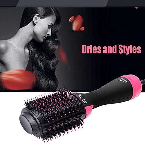 Hair Dryer Brush, SMZCTYI One Step Hair Dryer & Styler, Straightener Curler Comb 3 in 1 Hair Dryers, With Negative Ion To Reduce Frizz