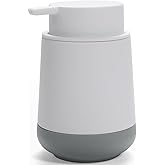 GAHEFY Silicone Boot White Hand Soap Dispenser for Bathroom,Refillable Dish soap Dispenser for Kitchen with Easy-to-Press Pump (White Liquid)