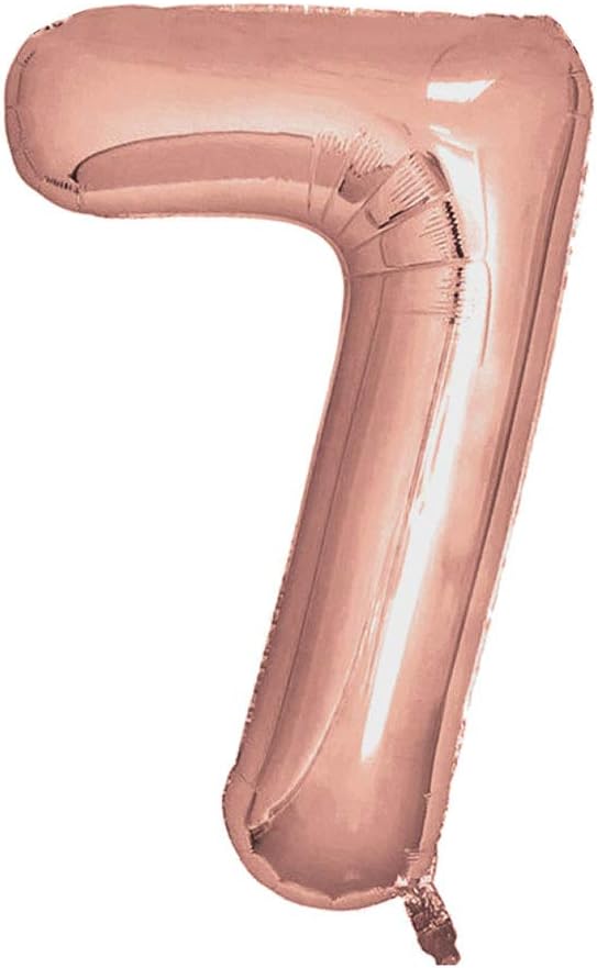 Neviti 777831 Rose Gold Foil Balloons 810mm (32") Number 7