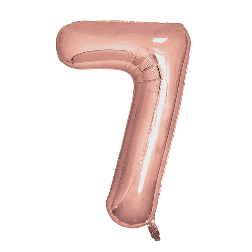 Neviti 777831 Rose Gold Foil Balloons 810mm (32") Number 7