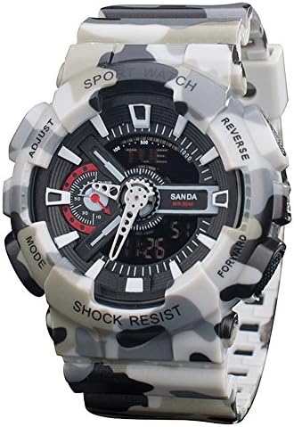 Boys Watch Analog Digital Quartz Electronic Sport Watch Chronograph Automatic Wristwatches Grey