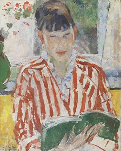 Oil Painting 'Rik Wouters - Woman Reading, 1913' Printing On Perfect Effect Canvas , 18x22 Inch / 46x57 Cm ,the Best Bar Decor And Home Artwork And Gifts Is This High Resolution Art Decorative Prints On Canvas