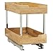 Household Essentials GLIDEZ Wood 2-Tier Sliding Cabinet Organizer: 11.5-inch Wide