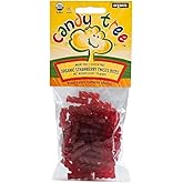 Candy Tree Organic Strawberry Twists Bites - Gluten Free Candy, Vegan, Non-GMO - No High Fructose Corn Syrup or Artificial Flavors - Healthy Fruit Snacks for Kids and Adults - 2.6oz (Pack of 4)