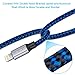 DABUSTAR Nylon Braided Lightning Cable Fast Charging High Speed Data Sync Cord