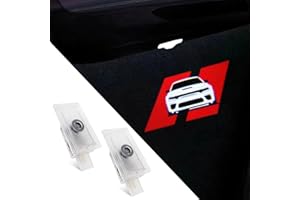 uuakarin 2 PCS Car Door Logo Lights Compatible for Charger 2010-present Courtesy LED Ghost Shadow Light Projector Lamps Accessories(red line)