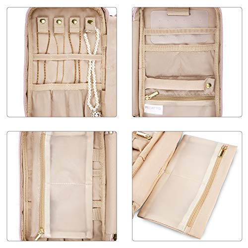 MIZATTO Travel Jewelry Organizer Case Portable Jewelry Storage Bag for