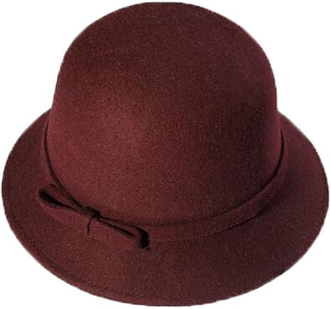 red and black derby hat