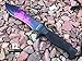 Monogram Knife, Custom Knife, Hunting Bowie, Military Tactical, Personalized Knife, Engraved Knife, CSGO Razor Fixed Blade JUNGLE KNIFE (Purple)