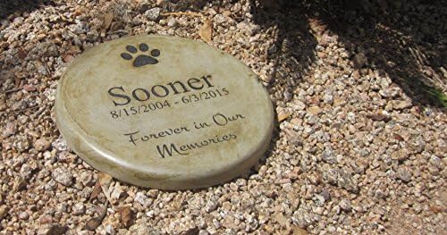 Personalized Pet Memorial Step Stone 11"Diameter" Forever in Our Memories