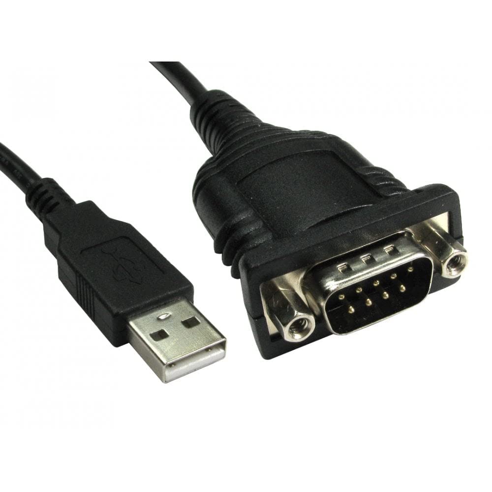 rhinocables - USB to Serial RS232 DB9 Adapter | Connects USB to 9 Pin Devices | USB Rev 1.1 | 2.0 Compliant | Supports Windows 98SE/2000/ME/XP/Vista/7 | USB Lead Male Compatible