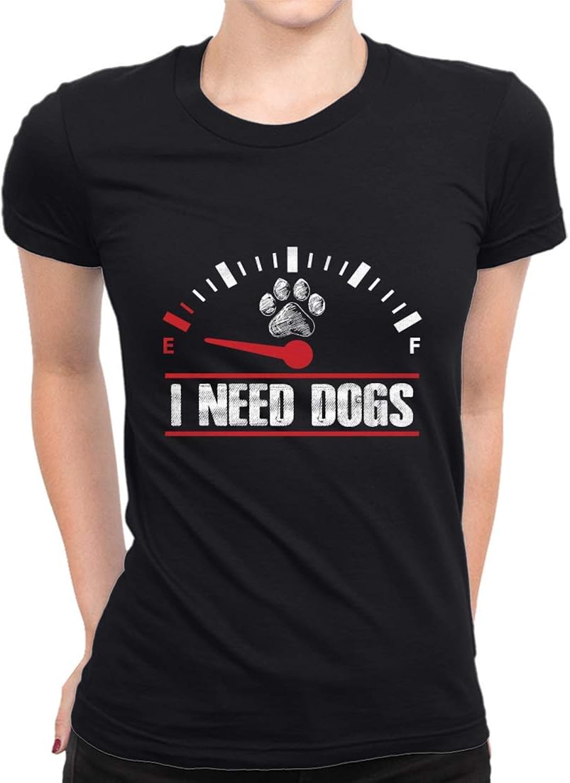 Women's Animal T Shirts Dog Lovers I Need Dogs Crew Neck Short Sleeve