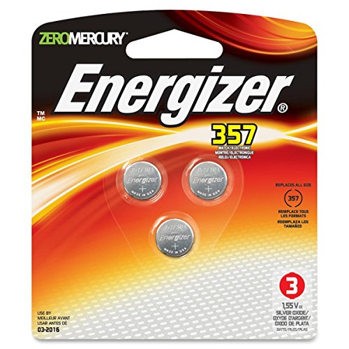 ATAZUA Energizer 357 3V Battery 3-Pk Zero Mercury - Model#: 357BPZ-3