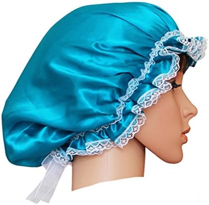 MZMC Women's 100% Pure Silk Night Sleep Cap Sleeping Beanie Hat Cap