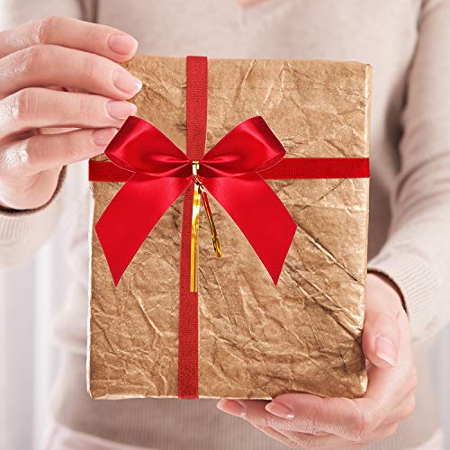 Sumind 48 Pieces Christmas Bow Red Ribbon Bow for Christmas Tree, Christmas Wreath, Gift Decoration (Size M) - Image 5