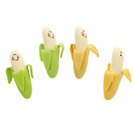 4pcs Pack Gomme Gomma Di Matita Frutta Attraente Cartone
