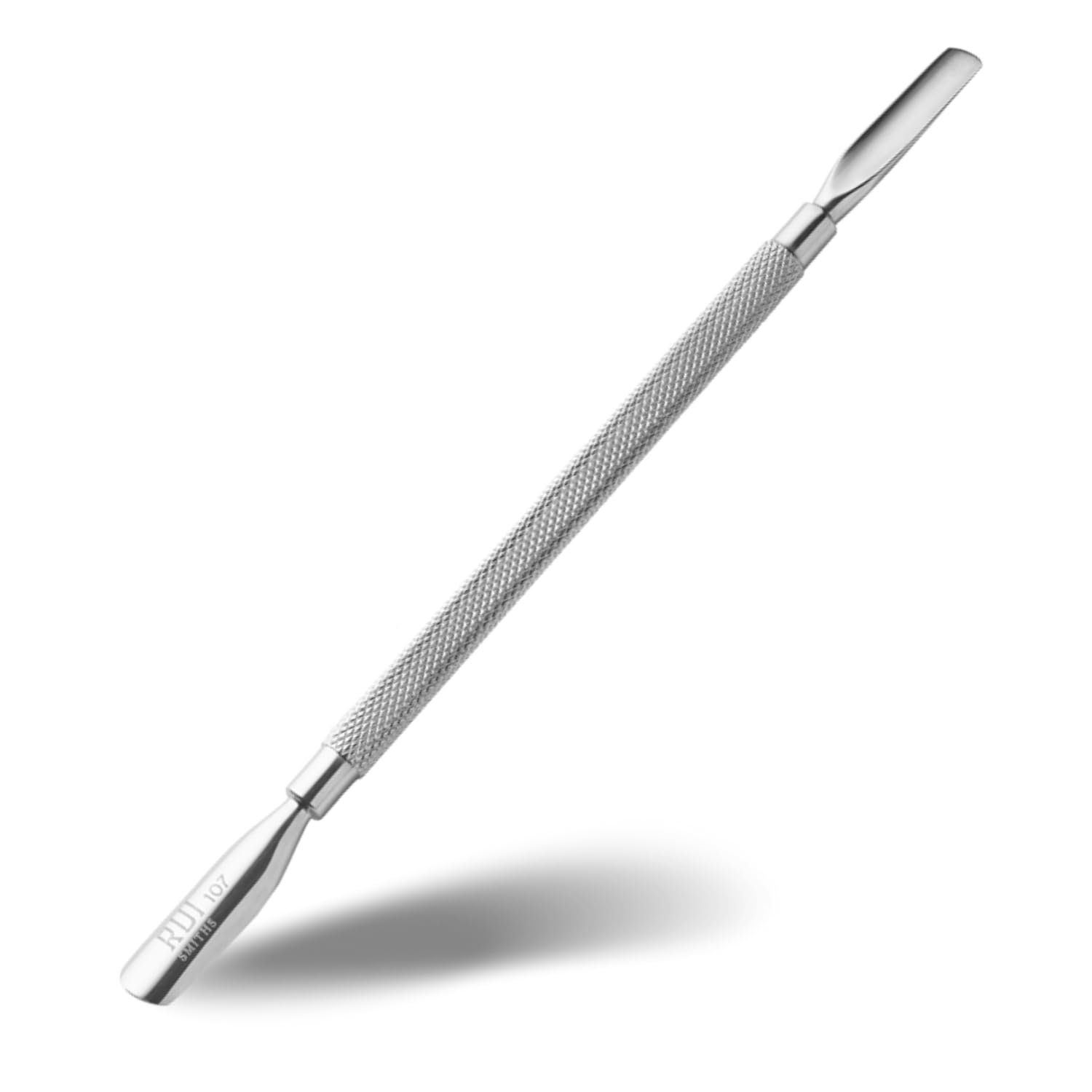 Rui Smiths Professional Double Ended Hypoallergenic Stainless Steel Metal Pusher (Cuticle Pusher) - Style No. 107