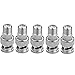 Eightnoo BNC Male Plug to F Female Jack Adapter Coax Connector Coupler adapters CCTV Camera (Pack of 5)