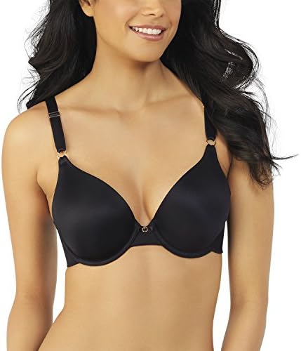 Vanity Fair Women's Full Coverage Beauty Back Smoothing Bra, 4-Way Stretch Fabric, Lightly Lined Cups up to DD