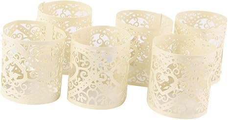 Amazon Com Kuke Decorative Laser Cut Cupcake Liners Wraps For