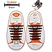 Coolnice No Tie Shoelaces for Kids Funny 12pcs - Environmentally Safe Silicone - Lazy Shoestrings - Color of Black