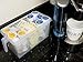 Refrigerator Organizer Container - Clear with Lid, Handle and 3 Smaller Bins - 2 Sets