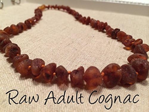 Baltic Amber Necklace for Adults Raw Unpolished Cognac Boy Girl Unisex Man Woman Certified Authentic. Anti-inflammatory, Reduction in Inflamation Symptoms Such As Carpal Tunnel, Back Aches, Head Aches, Tooth Aches, General Aches and Pains. Highest Quality