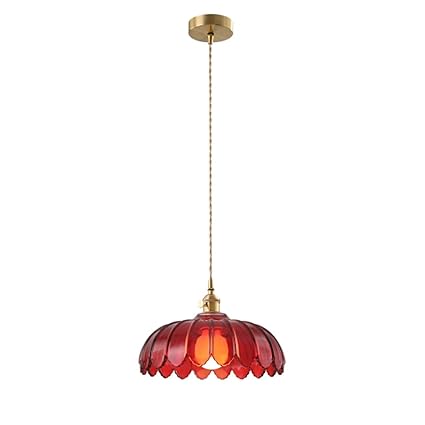 Nordic Retro Adjustable Chandelier Copper And Glass