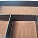 KINGFOM Pu Leather Desk Organizer Tray, 4 Compartment Office Storage Supplies Stationery Drawer Tray, Nightstand Bedside Tray for Key, Wallet, Watch, Coin, Phone Valet Tray Stackable