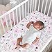 Bedtime Originals Blossom Pink/Gray Watercolor Floral Baby Fitted Crib Sheet
