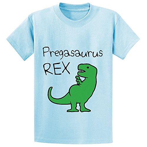 Pregasaurus Rex Cute Child Crew Neck Personalized T Shirts L