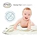Baby Tooshy's Organic, Unbleached, Super Absorbent, Large Flat Diapers - Perfect for Overnight. Customizable 1-Size-System. THE BEST, THIRSTY Diaper Flats - use from Newborn to Potty Training. 6-Pack
